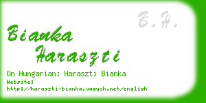 bianka haraszti business card